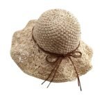 New Fashion Hat Women Luxury Casual Bowknot Rope Decoration Elegant Sun Protection Beach Outdoor Style Versatile Straw