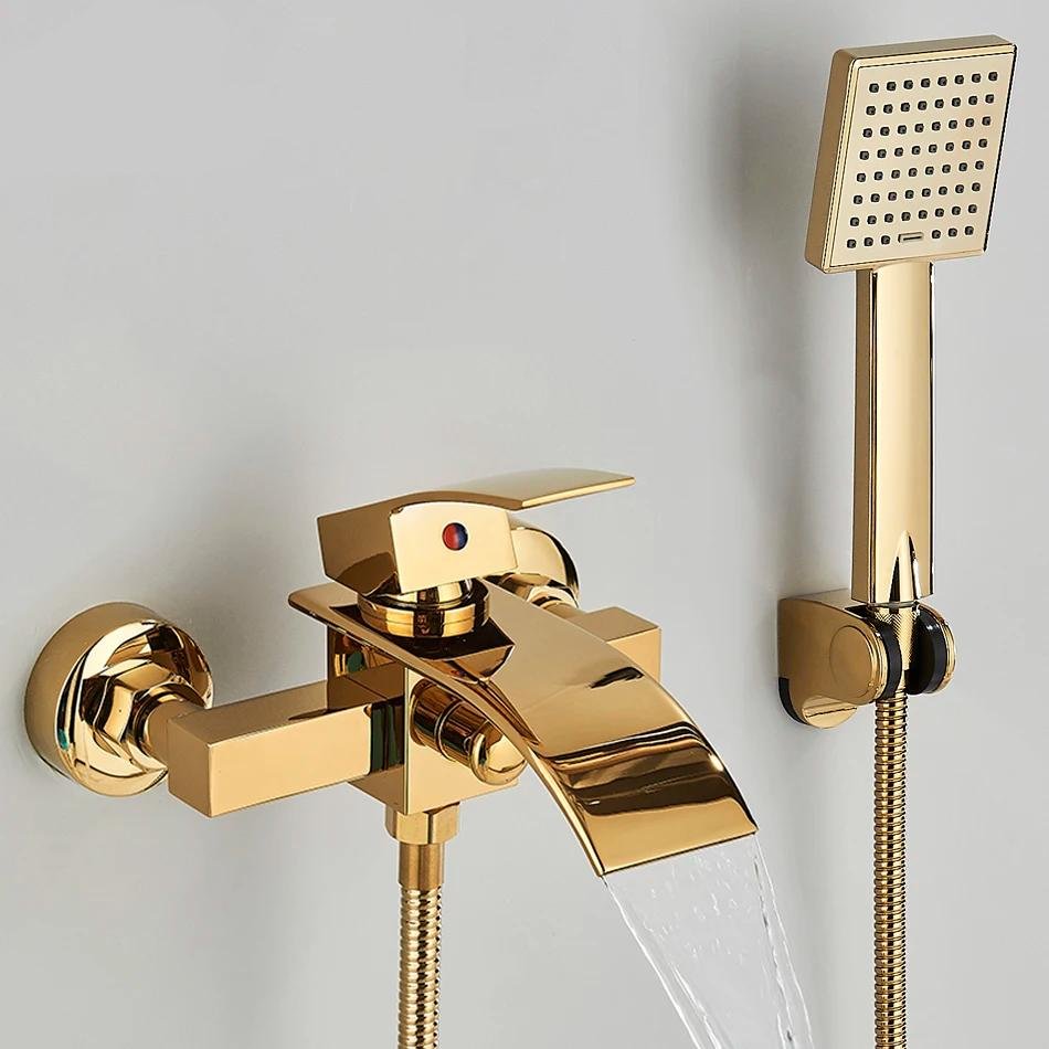 Gold Black Bathtub Faucet Waterfall Shower Faucet Wall Mounted Hot Cold Water Mixer For Bathroom Chrome Bath Shower Set System 13 Mallzona 175378 c6eea4 Gold Black Bathtub Faucet Waterfall Shower Faucet Wall Mounted Hot Cold Water Mixer For Bathroom Chrome Bath Shower Set System Mallzona