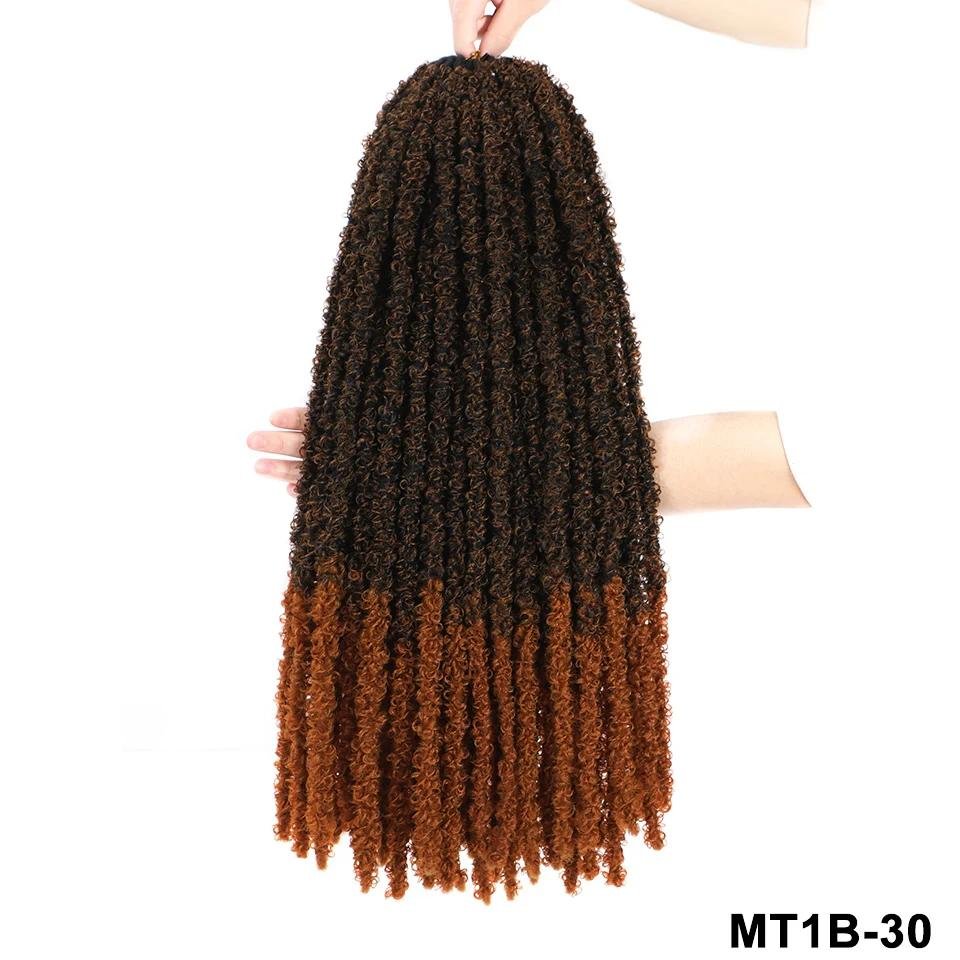 194640 f75f80 Butterfly Locs Crochet Hair Dreadlocks Meche Faux Locks Crochet Hair Braids Extensions Soft Locks Curly Braid Synthetic Hair Mallzona