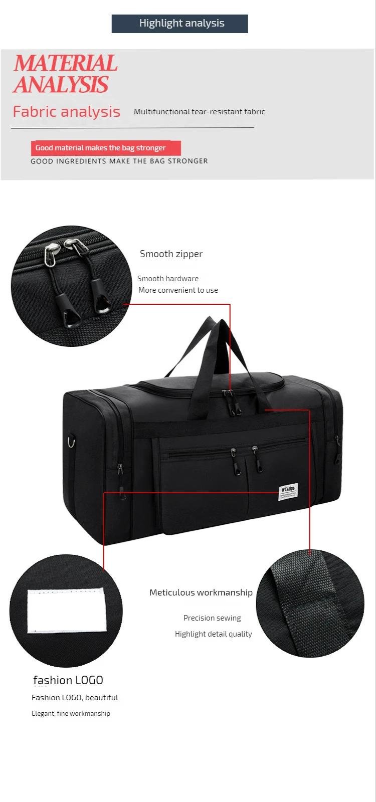 258506 ba07ff Large Capacity Storage Travel Bag Duffle Organizer Storage Bags Tote Men's Casual Outdoor Sports Bag Hand Luggage Bag Handbags Mallzona