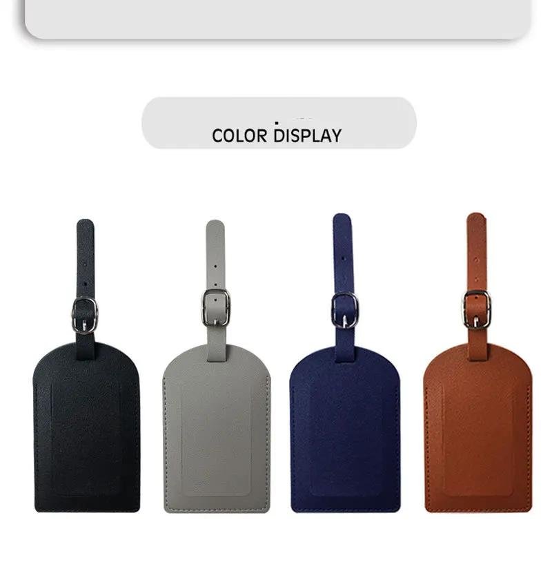 3/2/1PCS PU Leather Flip Luggage Tag Light Soft Solid Color Airplane Baggage Tag Boarding Pass Suitcase Tag Travel Accessories 4 Mallzona 260756 45bf32 3/2/1PCS PU Leather Flip Luggage Tag Light Soft Solid Color Airplane Baggage Tag Boarding Pass Suitcase Tag Travel Accessories Mallzona