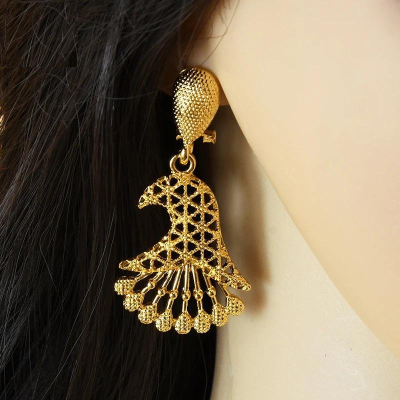 282716 00b00b France Luxury Gold Plated Jewelry set for Women Dubai Bridal Wedding Necklace And Earrings Set African Choker Party Gift Mallzona