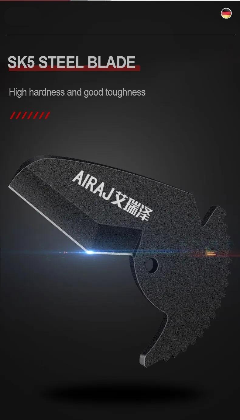 300889 0e42ff Pipe Cutter 41/65MM Pipe Scissors SK5 Material Ratchet PVC/PU/PP/PE Hose Pipe Cutter Scissors Hand Tools Repair Tools Mallzona