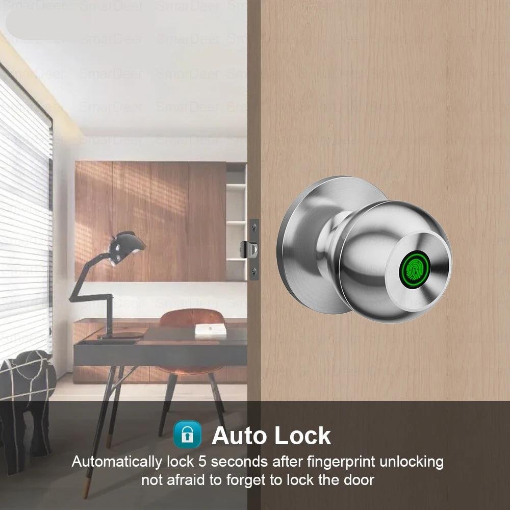 307034 4ba170 Fingerprint Lock for Tuya Smart Lock with Bluetooth Door Lock Keyless Entry with Fingerprint and Tuya App Mallzona
