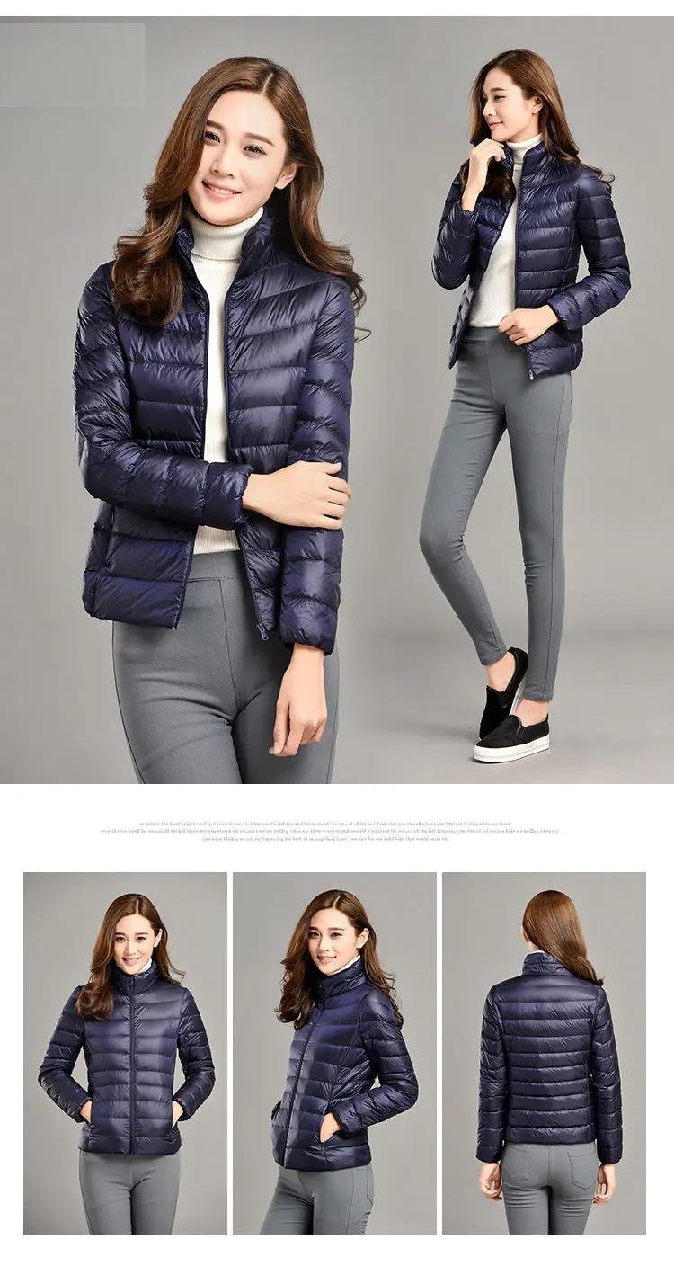 316684 08a347 90% Ultra-light Plus Size Thin Down Jacket Women, Autumn Winter Slim Short Hooded Warm White Duck Down Coat Women Outerwear Mallzona